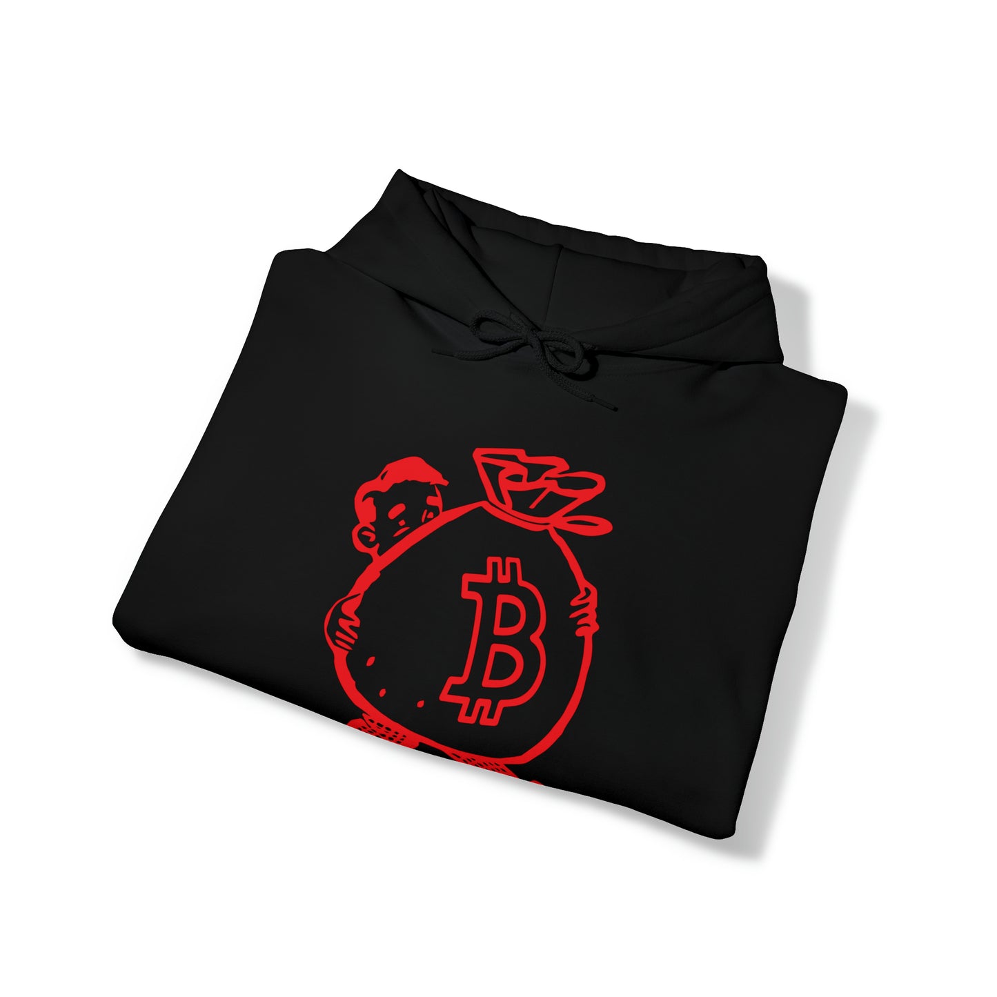 Retro Bitcoin Bag Hooded Sweatshirt