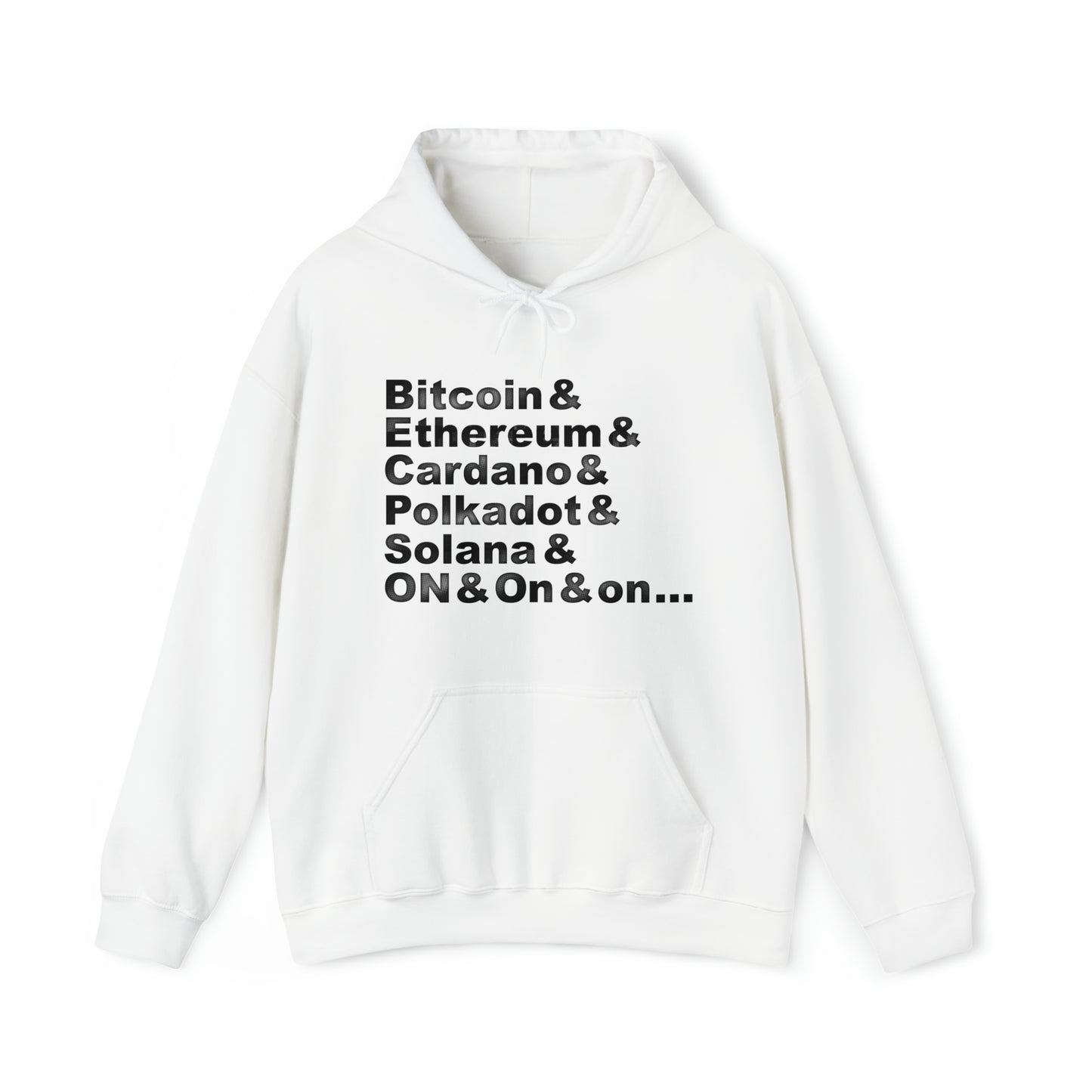 Crypto Currencies Hooded Sweatshirt