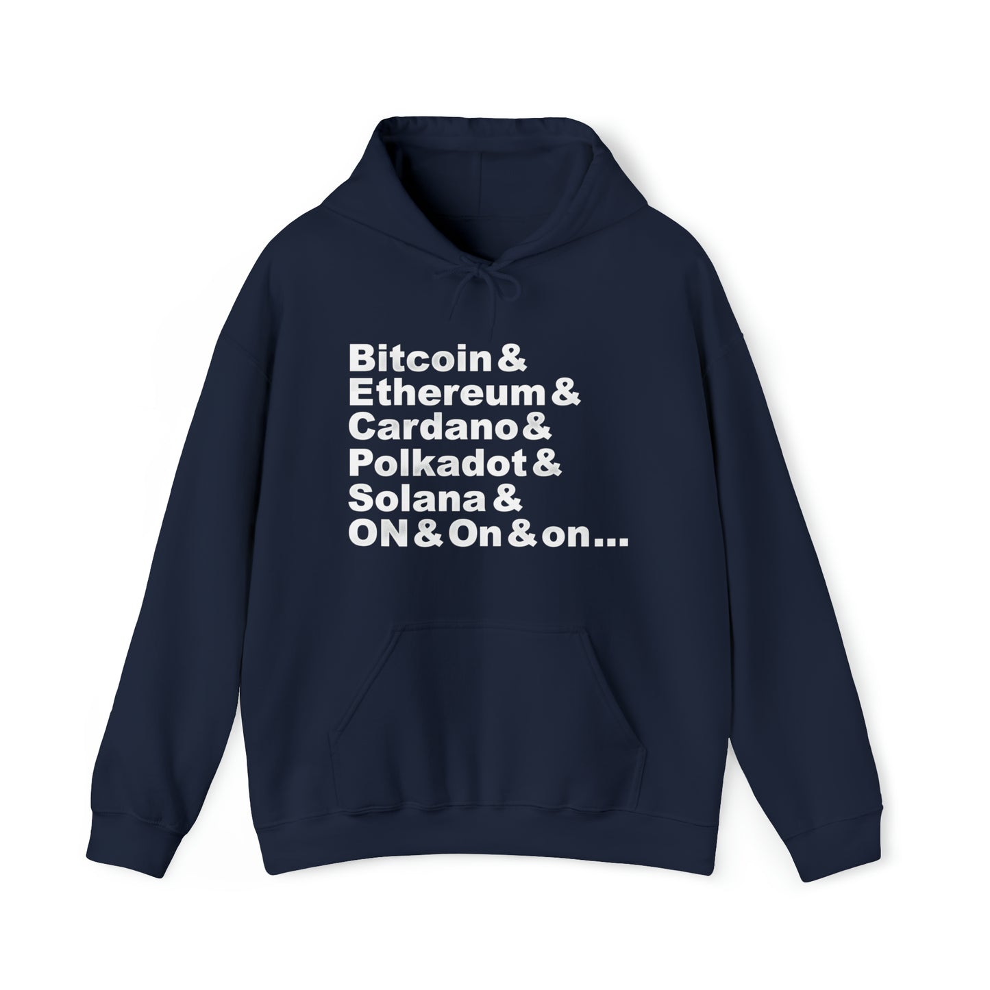 Crypto Currencies Hooded Sweatshirt