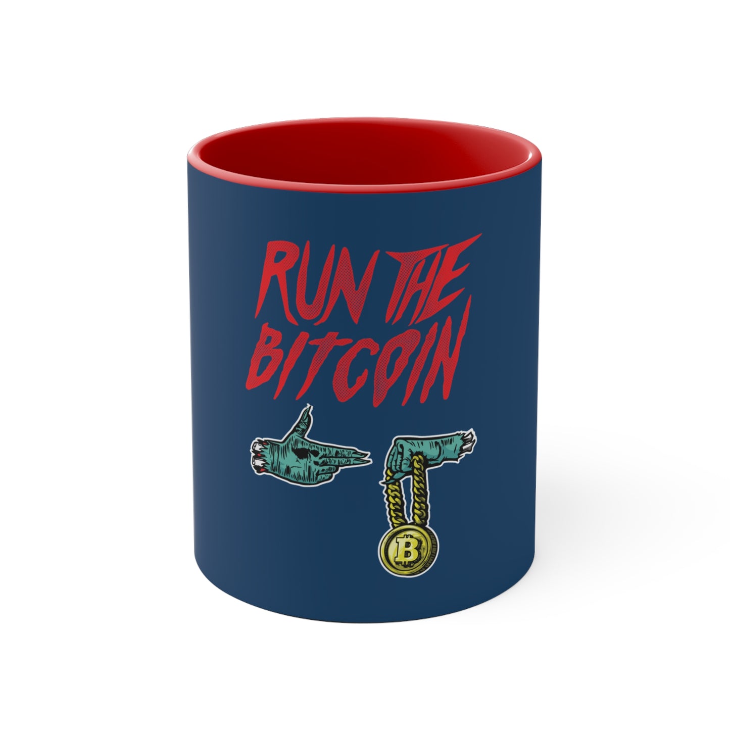 Run The Crypto Logo Mug, 11oz