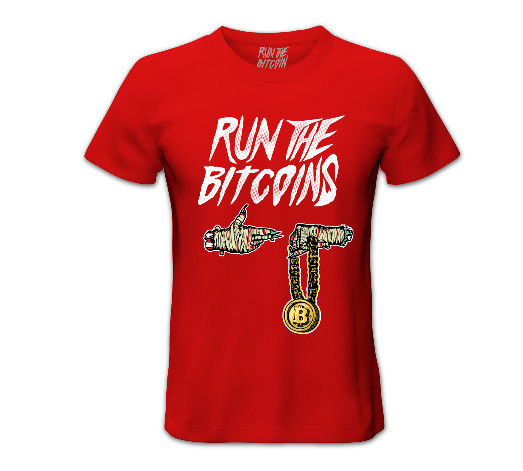 Run The Bitcoins Wrapped Tee