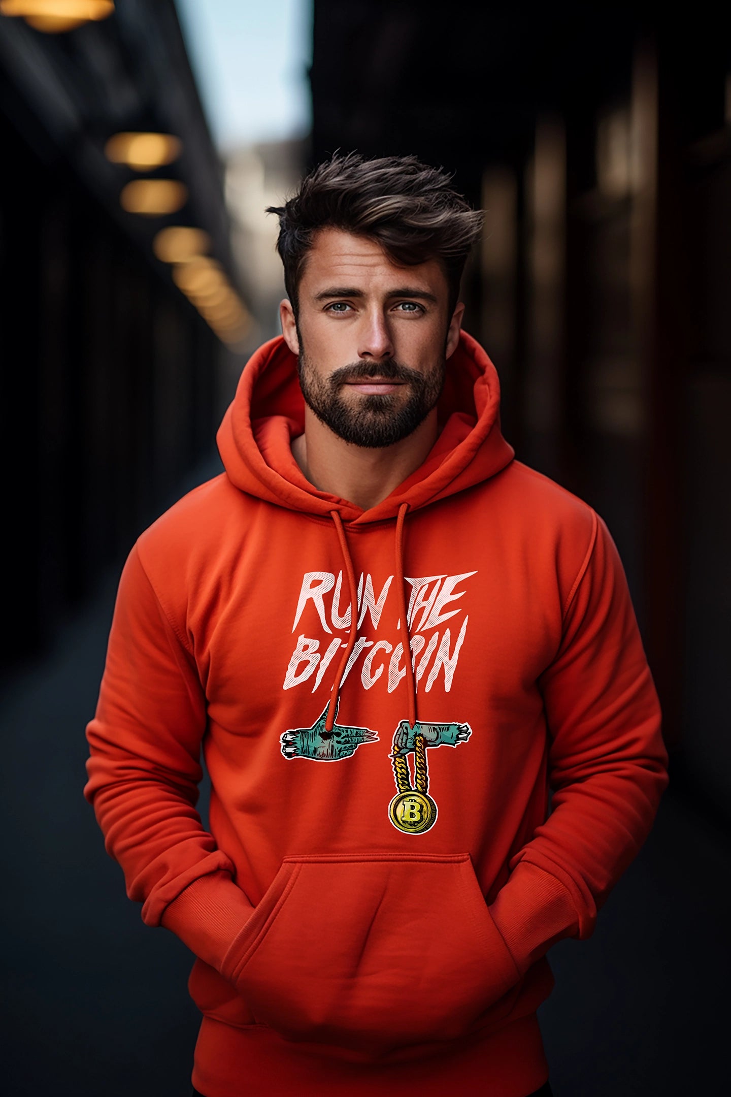 Run The Bitcoin Hooded Sweatshirt