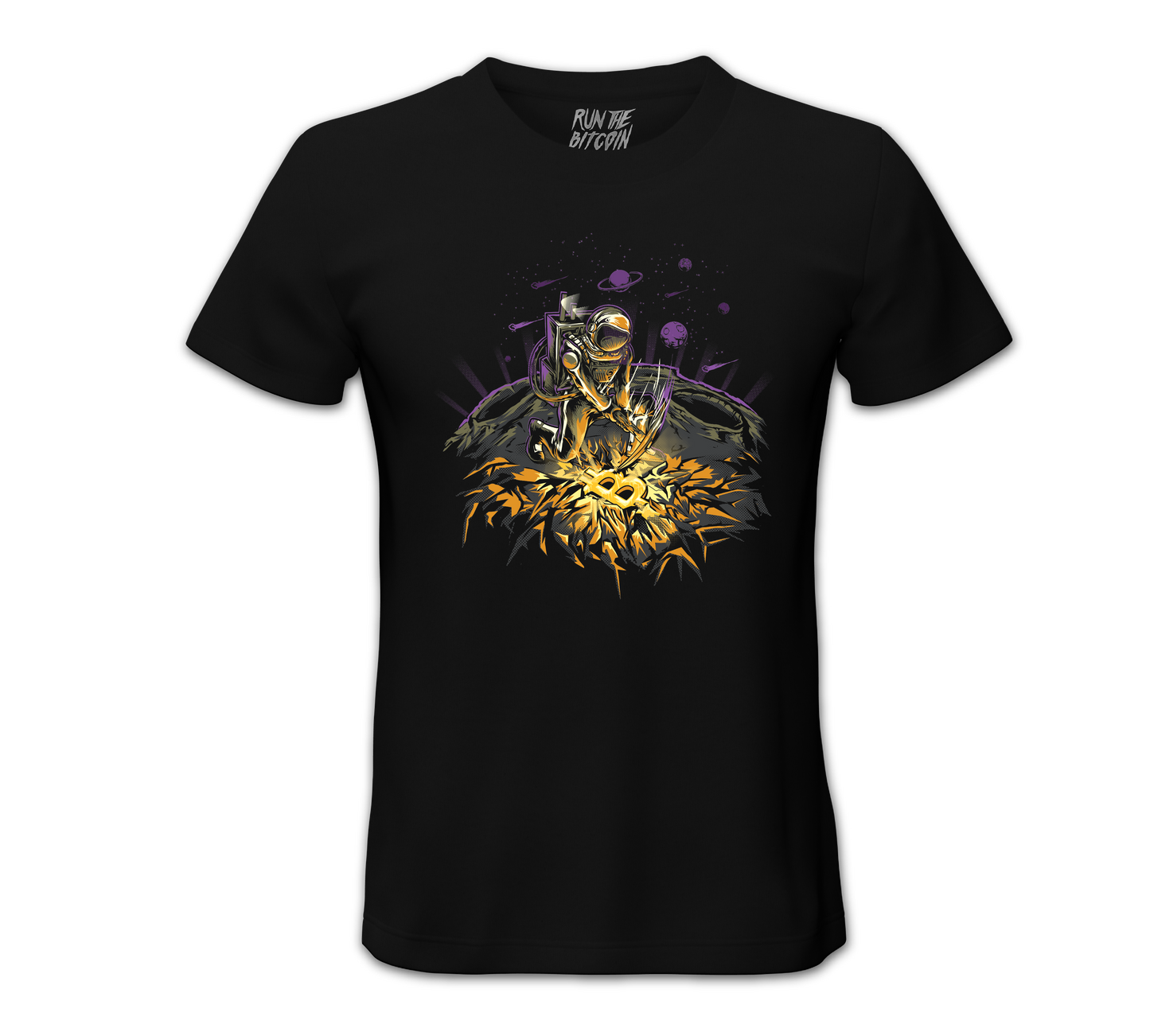 Space Crypto Miner Tee