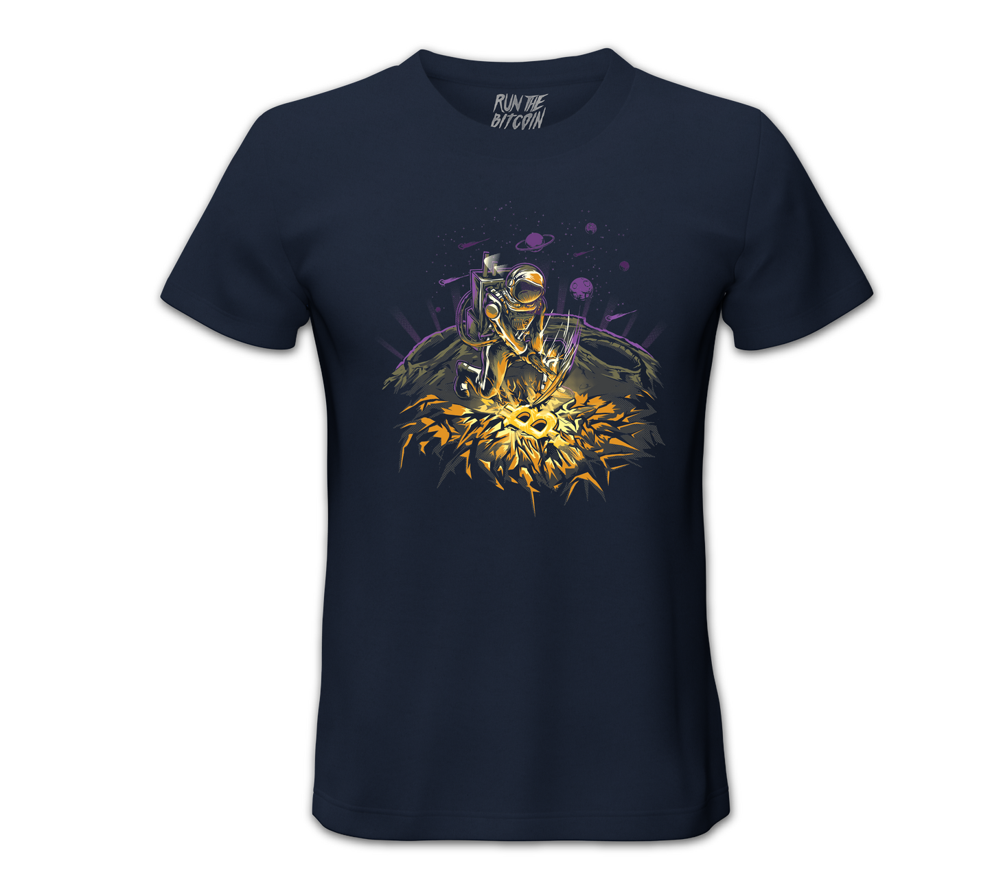 Space Crypto Miner Tee