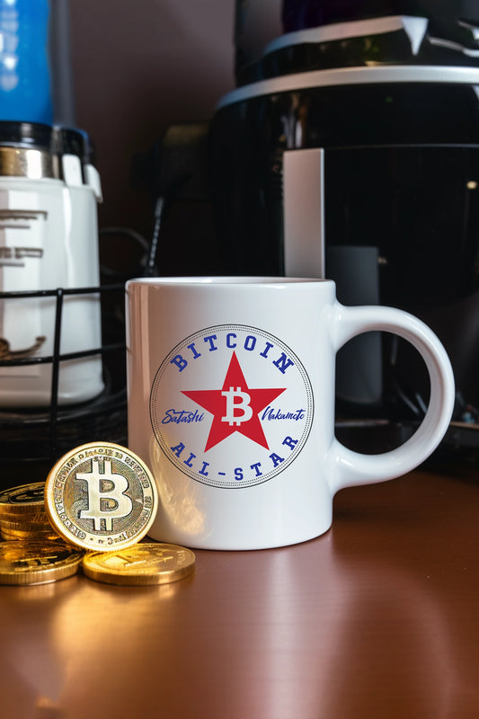 Bitcoin Allstar Mug, 15oz