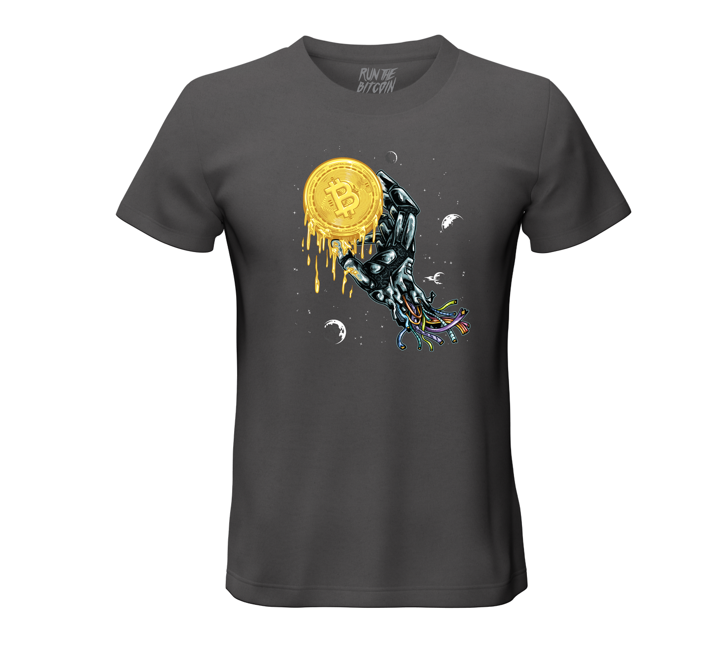 Killer Robot Bitcoin In Outer Space Tee