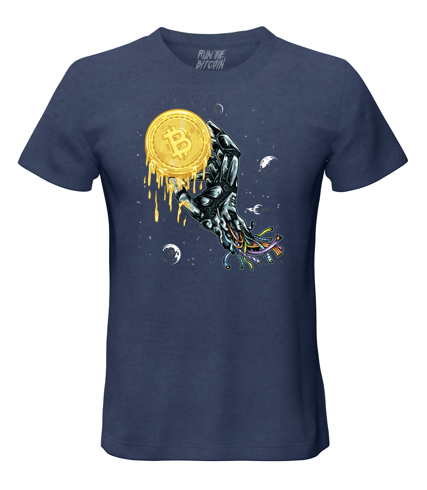 Killer Robot Bitcoin In Outer Space Tee