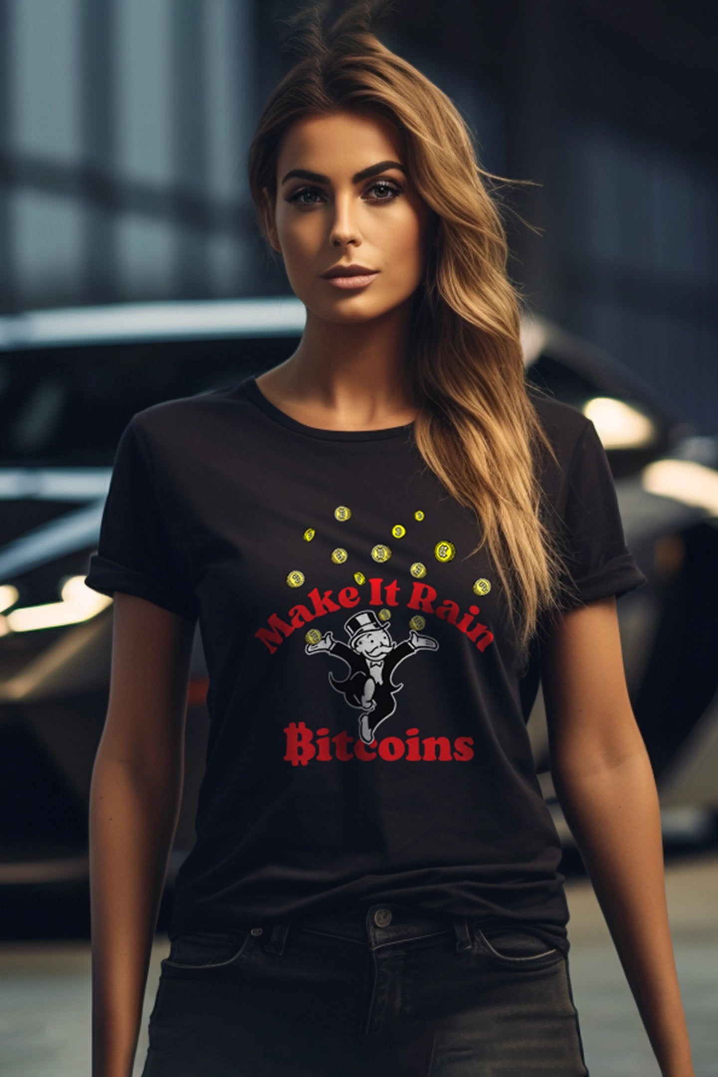 Make It Rain Bitcoins Tee